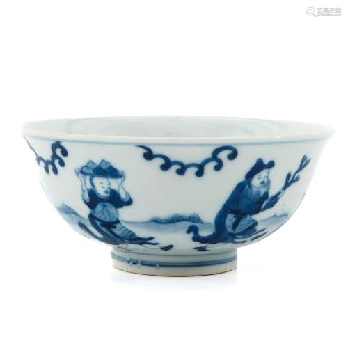 A Blue and White Bowl