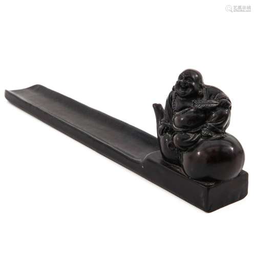 A Carved Zitan Wood Incense Holder