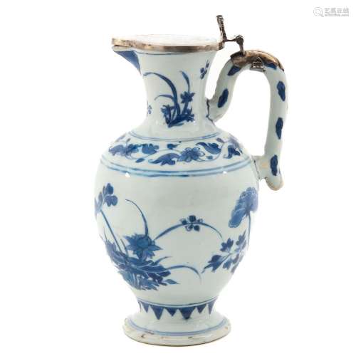 A Blue and White Transition Period Pitcher