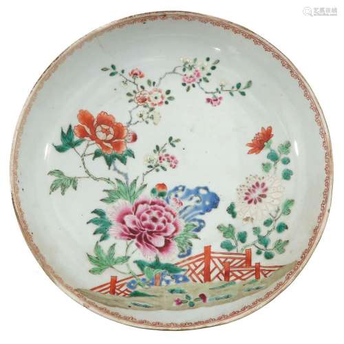 A Famille Rose Plate