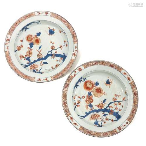 A Pair of Imari Chargers