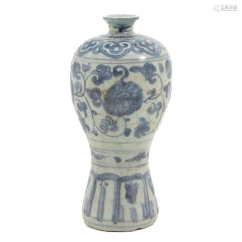 A Blue and White Ming Vase