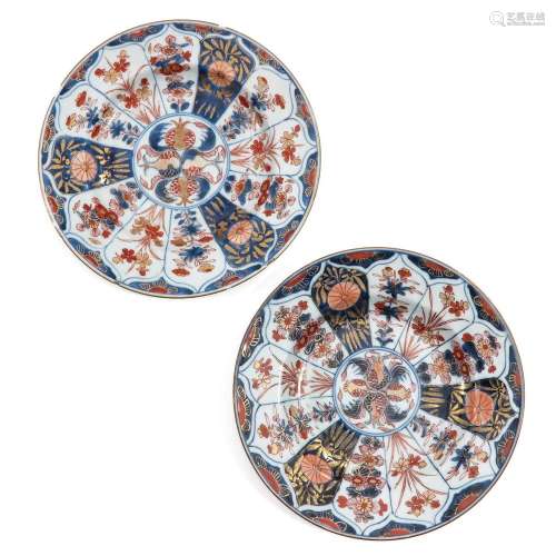 A Pair of Imari Plates