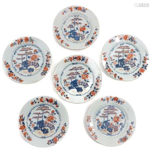 A Collection of 6 Imari Plates