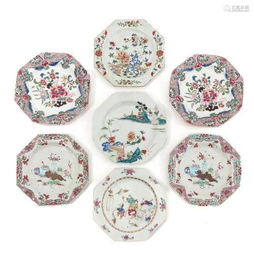 A Collection of 7 Plates