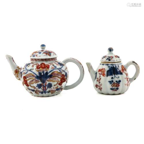 A Lot of 2 Imari Teapots
