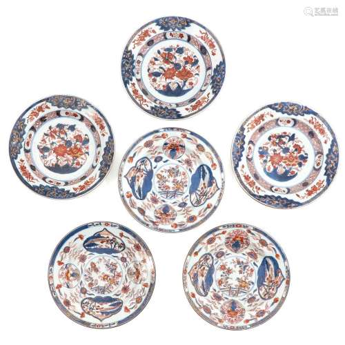 A Series of 6 Imari Plates