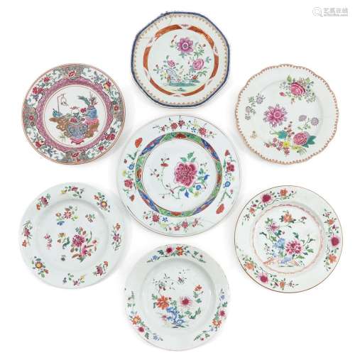 A Collection of 7 Plates