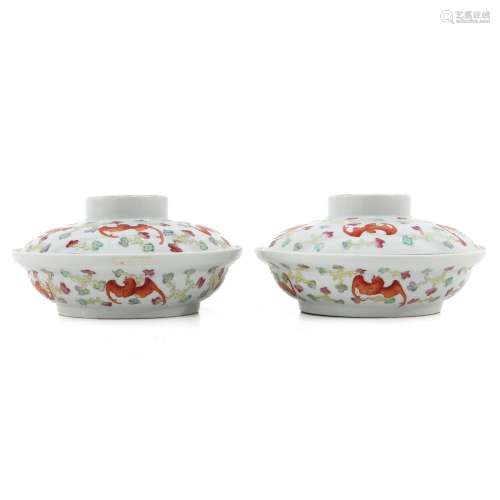 A Pair of Serving Dishes with Covers