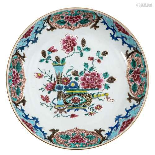 A Famille Rose Plate