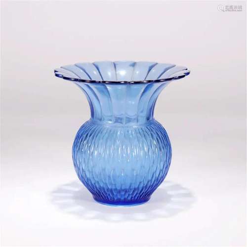 Glazed glass Wide Mouth Vase