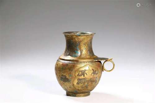 Gilt Bronze Inlaying Silver Jar