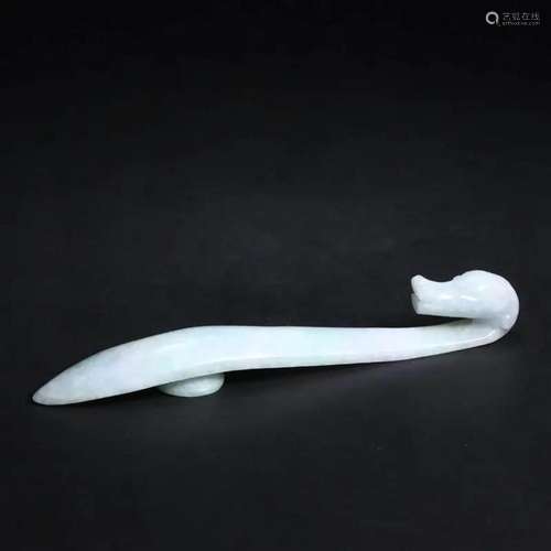 Jadeite Jade Dragon Hook