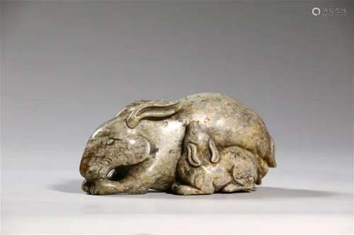 Russet Jade Hare Ornament