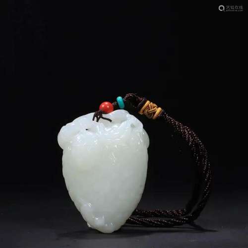 Khotan Jade Litchi Pendant