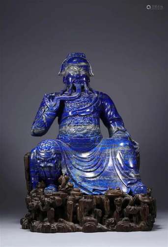 Lapis Lazuri Guan Gong Statue