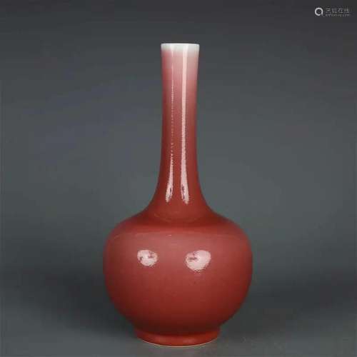 Lang Kiln Red Glaze Bottle Vase