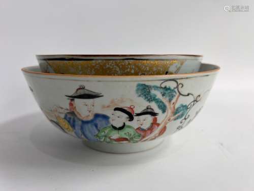 Two enamel bowls, Qing Dynasty Pr.