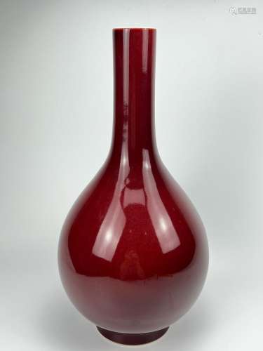A sang-de-bouef vase, purchased in 1980's.