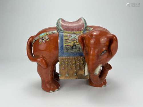 A elephant porcelain, Qing Dynasty Pr.