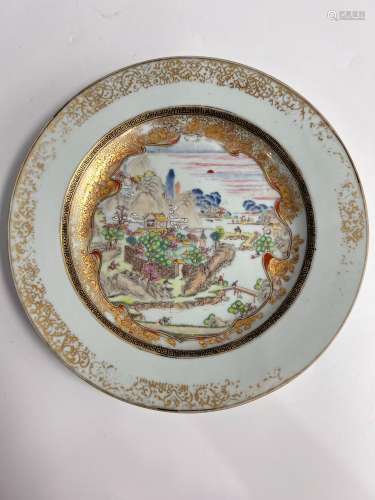 A gilted plater, Qian Long Pr.