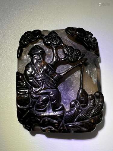 A agate pendant, Qing Dynasty Pr.