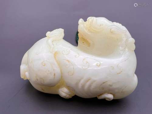 A jade ornament, Qing Dynasty Pr.