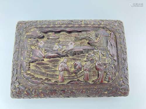 A lacque box, Qing Dynasty Pr.