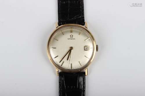 An Omega 9ct gold circular cased gentleman's wristwatch, the...