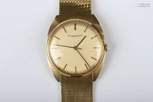 An International Watch Co Schaffhausen 18ct gold gentleman's...
