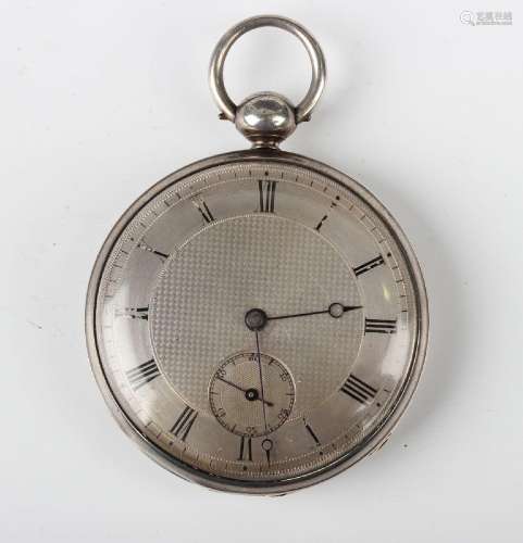 A George IV silver cased keywind open-faced gentleman's pock...