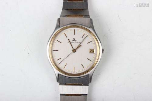 A Jaeger-LeCoultre stainless steel and yellow gold ultra-fla...