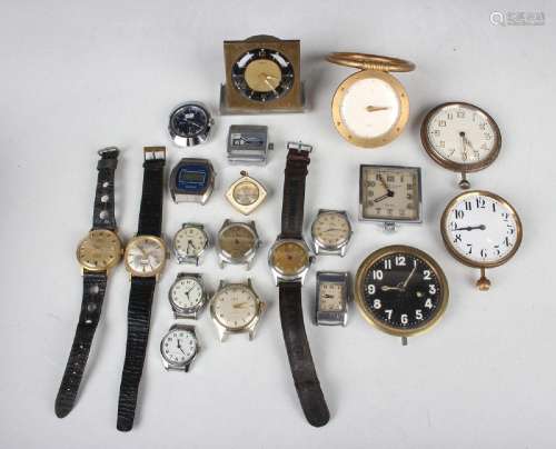 A collection of assorted wristwatches, watch parts and acces...