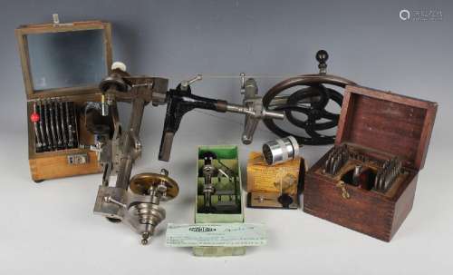 A large collection of watchmaker's tools and accessories, in...