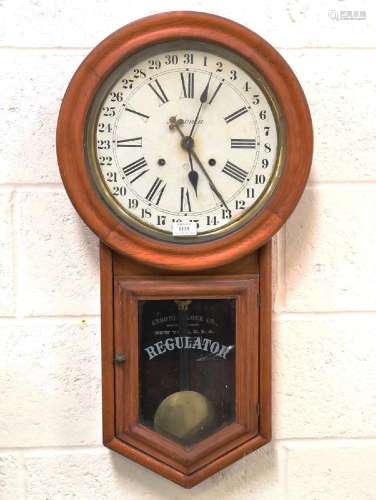 An early 20th century American Ansonia Clock Company walnut ...