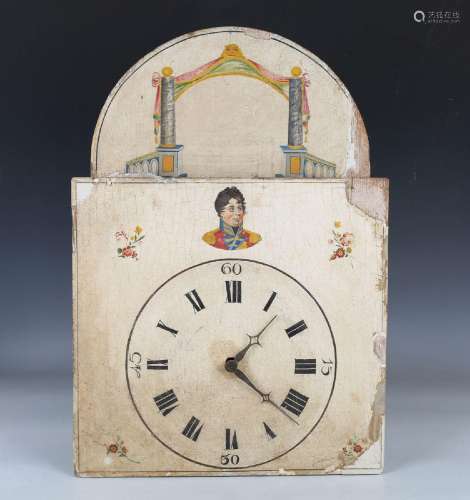 A 19th century Black Forest musical organ wall clock with we...