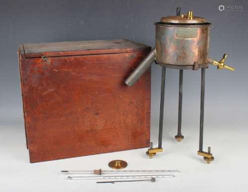 A copper and brass 'Boverton Redwoods' viscometer, No. 535, ...