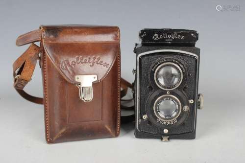 A Franke & Heidecke Rolleiflex twin lens reflex camera, ...