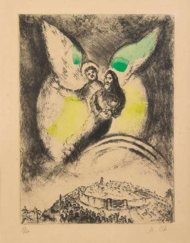 MARC CHAGALL 1887-1985 L  Éternel Aura Pitié De Jacob (From ...