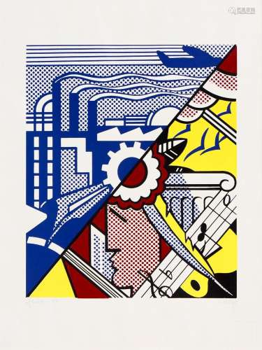 ROY LICHTENSTEIN 1923-1997 Art&Industry II 1969