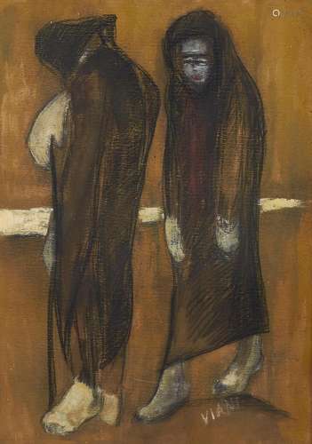 LORENZO VIANI 1882-1936 Two figures