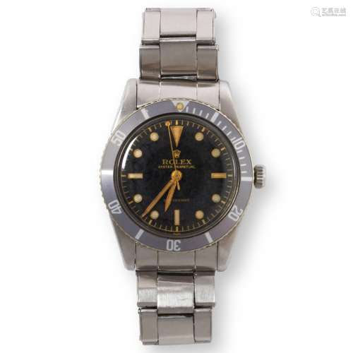 An early Rolex small crown Submariner wristwatch, ref 6205