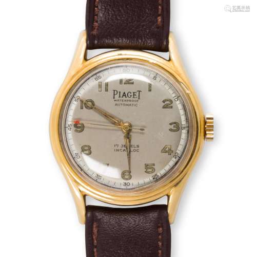 A fourteen karat gold wristwatch, Piaget