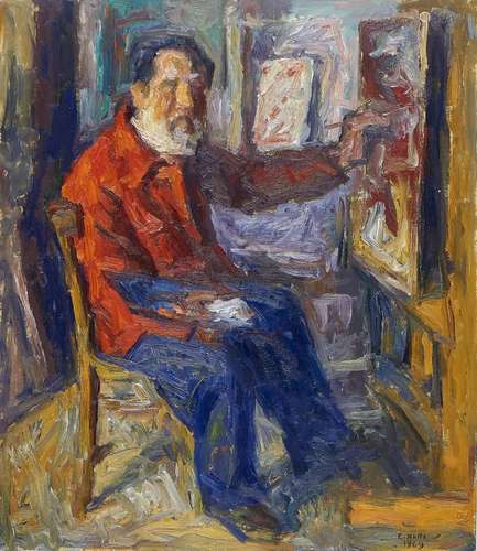 EMILIO NOTTE 1891-1982 Self-portrait 1969