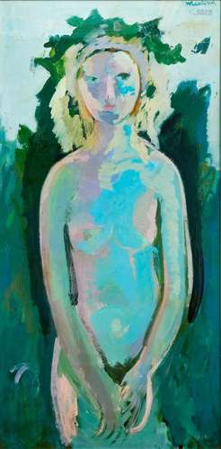 PIETRO MARTINA 1912-1982 Female nude in the garden 1964