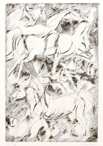 BRUNO CASSINARI 1912-1992 Horses
