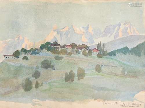 PLACIDO CASTALDI 1925-2014 Frazione Verraud (Monte bianco) 1...