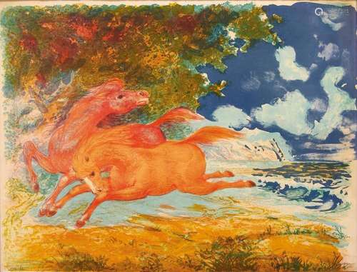 ALIGI SASSU 1912-2000 In love horses 1973