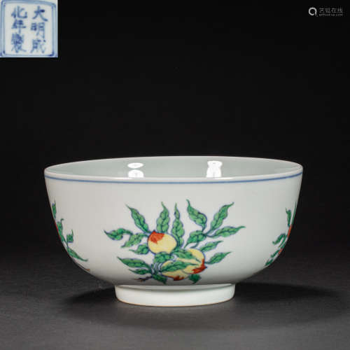 CHINESE DOUCAI BOWL, MING DYNASTY