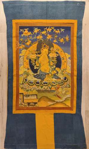 Embroidery Buddhist Thangka in Qing Dynasty